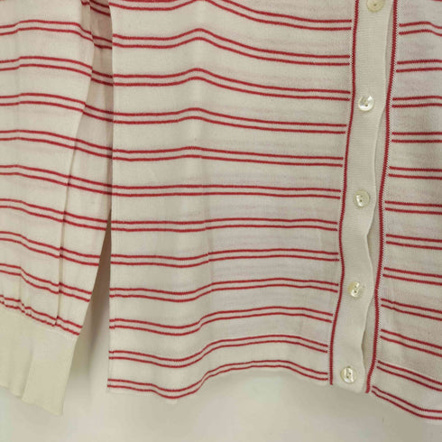 ジョンスメドレー JOHN SMEDLEY コットン ボーダーカーディガン レディース JPN:S