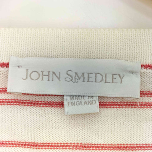 ジョンスメドレー JOHN SMEDLEY コットン ボーダーカーディガン レディース JPN:S