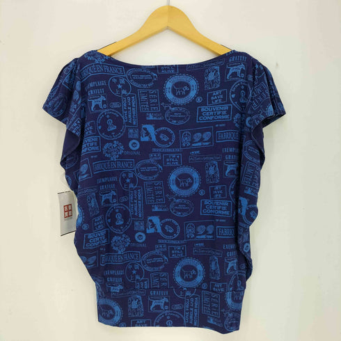 アニエスベー agnes b. b.forever レーヨンエステル テキスタイル ボートネックTシャツ レディース JPN:1