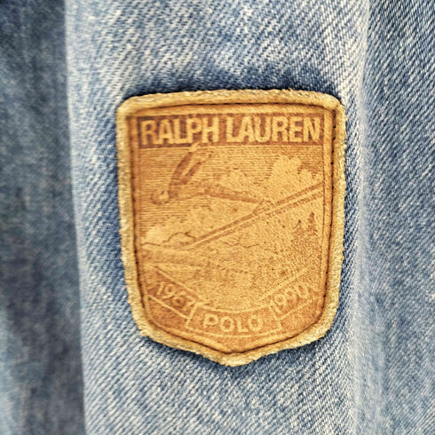 ラルフローレン RALPH LAUREN 80S-90S デニムライダースジャケット レディース JPN:S