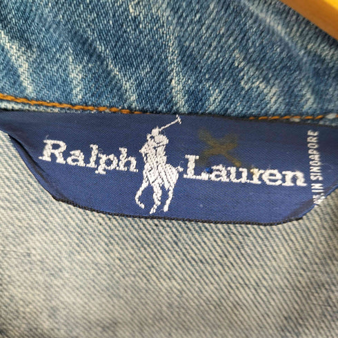 ラルフローレン RALPH LAUREN 80S-90S デニムライダースジャケット レディース JPN:S