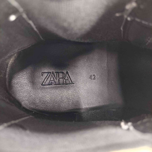 ザラ ZARA フェイクレザーサイドゴアブーツ メンズ EUR:42