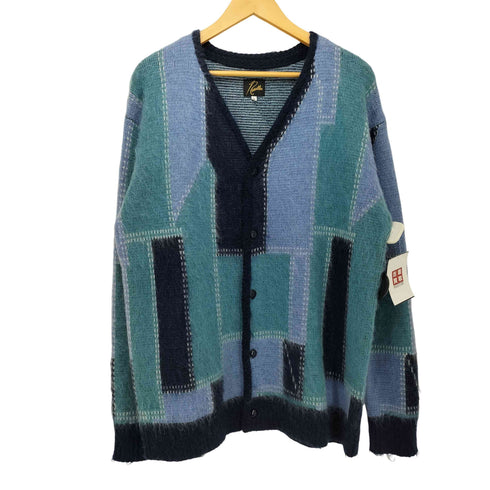 ニードルズ Needles 22AW 別注 Mohair Cardigan - Patchwork Motif パッチワーク モヘアニットカーディガン メンズ JPN:L