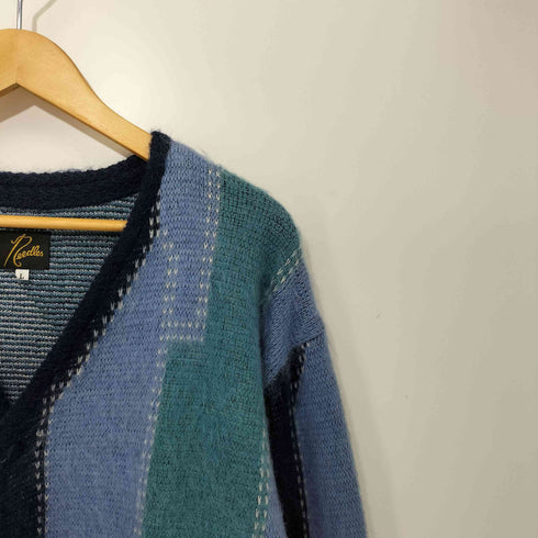 ニードルズ Needles 22AW 別注 Mohair Cardigan - Patchwork Motif パッチワーク モヘアニットカーディガン メンズ JPN:L