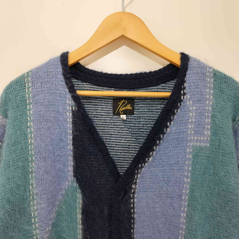 ニードルズ Needles 22AW 別注 Mohair Cardigan - Patchwork Motif パッチワーク モヘアニットカーディガン メンズ JPN:L