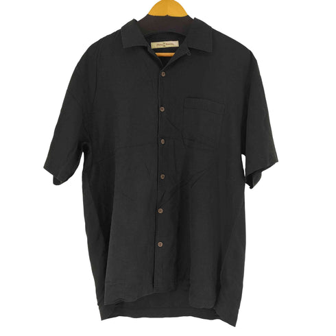 トミーバハマ Tommy Bahama S/S シルク 開襟シャツ ブラック メンズ JPN:S
