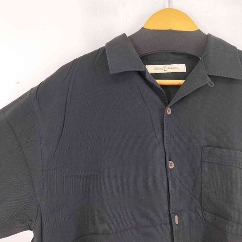 トミーバハマ Tommy Bahama S/S シルク 開襟シャツ ブラック メンズ JPN:S