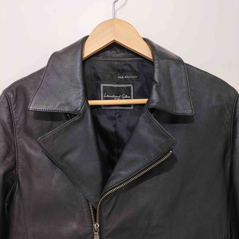 インターナショナルギャラリービームス International Gallery BEAMS PERBACCO 15SS 別注 Leather Riders シープレザー ダブルライダースジャケット メンズ JPN:44