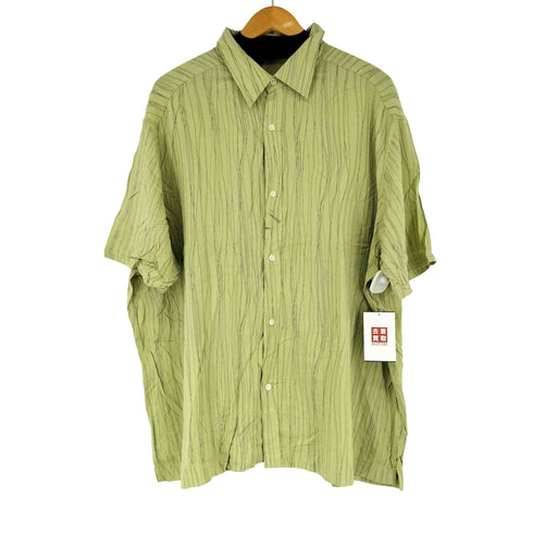 axcess ストライプ S/S シャツ メンズ XXL