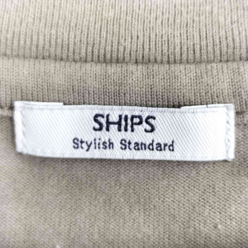 シップス SHIPS 抗菌・防臭 NANO-FINE(R) ハイゲージ クルーネック Tシャツ メンズ JPN:S