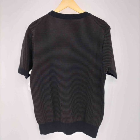 エディフィス EDIFICE ボーダーニットTシャツ メンズ JPN:M