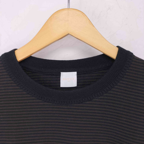 エディフィス EDIFICE ボーダーニットTシャツ メンズ JPN:M