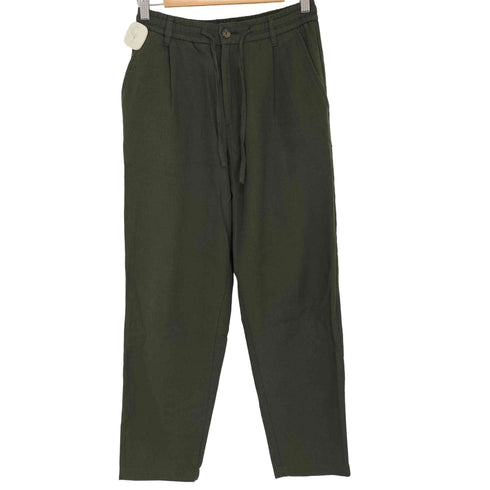 ザラ ZARA COTTON-LINEN RELAXED FIT TROUSERS メンズ JPN:S