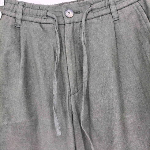 ザラ ZARA COTTON-LINEN RELAXED FIT TROUSERS メンズ JPN:S