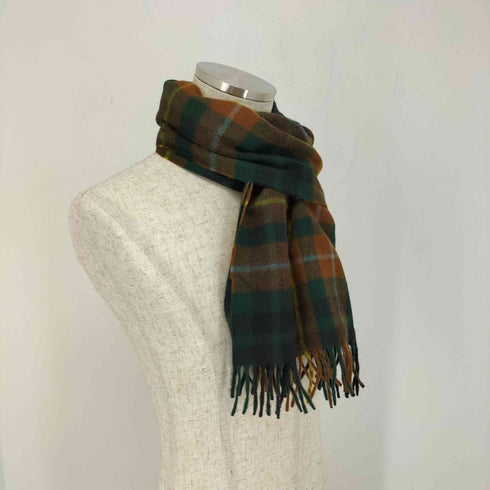 ジョシュアエリス Joshua Ellis england カシミヤ100 チェック柄マフラー メンズ