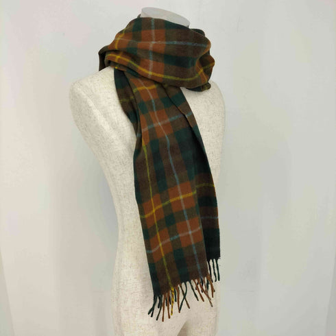 ジョシュアエリス Joshua Ellis england カシミヤ100 チェック柄マフラー メンズ