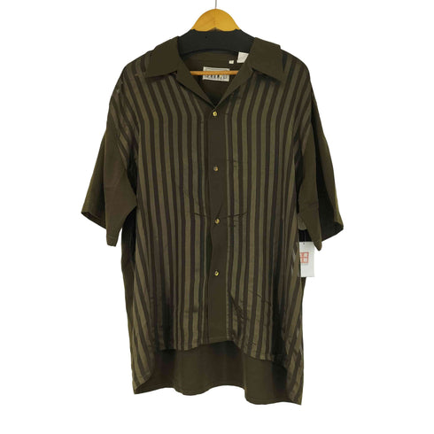 PRONTI ストライプ切替 S/S 開襟シャツ メンズ JPN:XXL