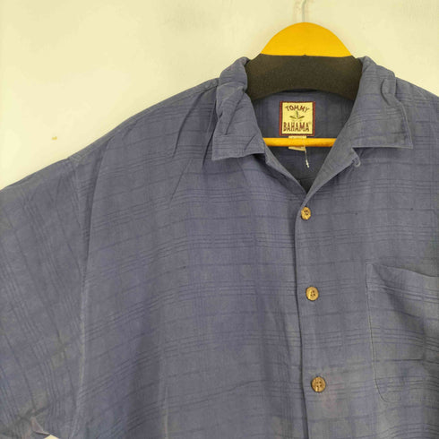 トミーバハマ Tommy Bahama チェック S/S 開襟シルクシャツ メンズ JPN:XL