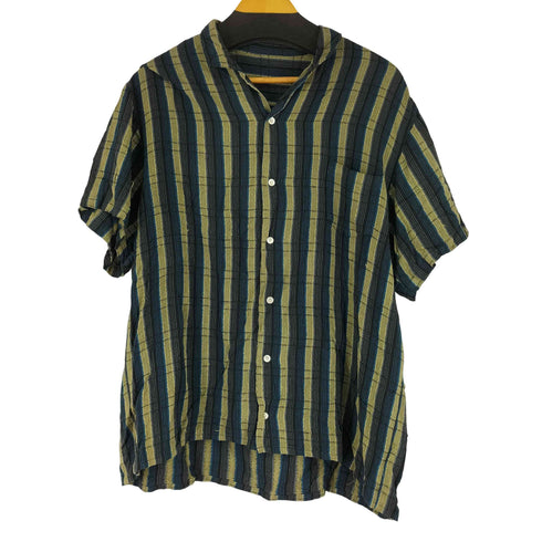 チェック S/S 開襟シャツ メンズ