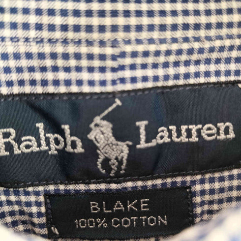 ラルフローレン RALPH LAUREN スモールポニー刺繍 BLAKE S/S BD チェック シアーシャツ メンズ JPN:L