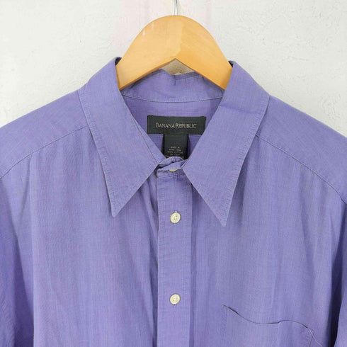 バナナリパブリック BANANA REPUBLIC OLD 香港製 レギュラーカラーシャツ メンズ import:L