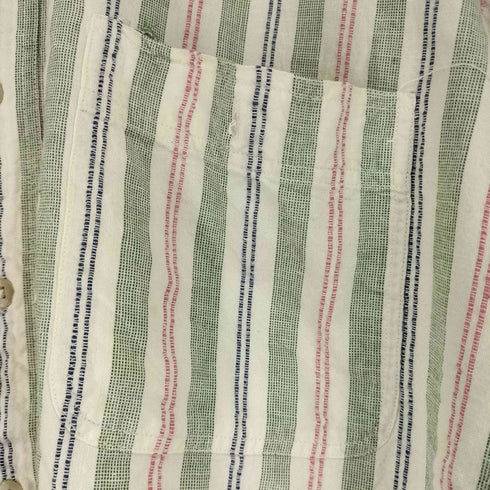エディーバウアー Eddie Bauer 80S 黒タグ後期 ストライプシャツ メンズ JPN:XL