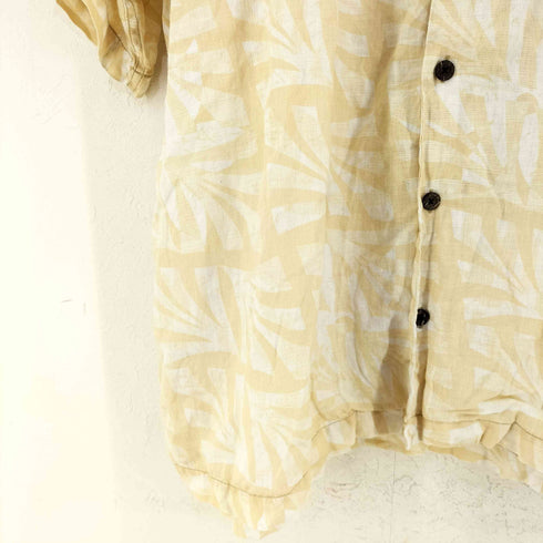 トミーバハマ Tommy Bahama トロピカル柄開襟リネンシャツ メンズ import:XL