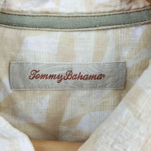 トミーバハマ Tommy Bahama トロピカル柄開襟リネンシャツ メンズ import:XL