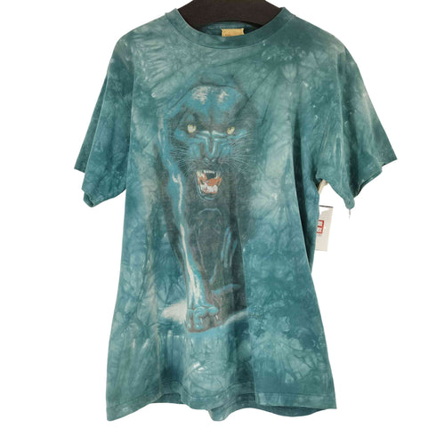 ザマウンテン the mountain 黒豹プリント S/S Tシャツ メンズ JPN:L