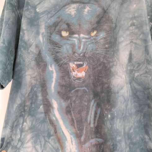 ザマウンテン the mountain 黒豹プリント S/S Tシャツ メンズ JPN:L