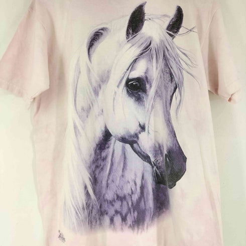 ザマウンテン the mountain 馬プリント S/S Tシャツ メンズ JPN:L