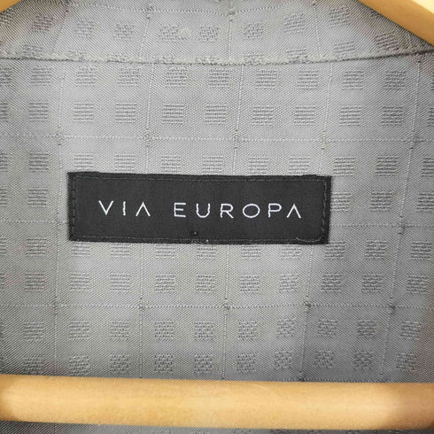 VIA EUROPA 開襟レーヨン混シャツ メンズ import:L