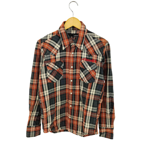 ヴァロッシュ VAROSH チェック コットンネルシャツ メンズ JPN:46