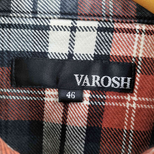 ヴァロッシュ VAROSH チェック コットンネルシャツ メンズ JPN:46