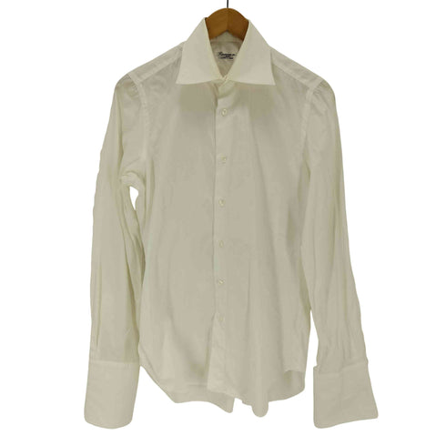 フィナモレ FINAMORE イタリア製 コットンL/Sドレスシャツ メンズ 15/38