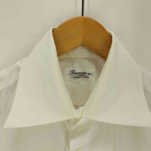 フィナモレ FINAMORE イタリア製 コットンL/Sドレスシャツ メンズ 15/38