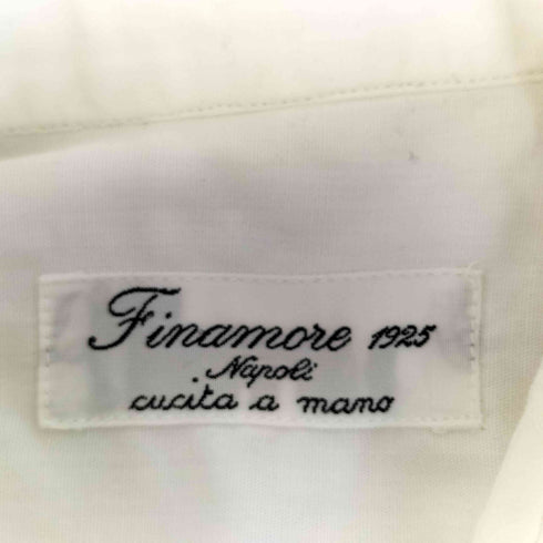 フィナモレ FINAMORE イタリア製 コットンL/Sドレスシャツ メンズ 15/38