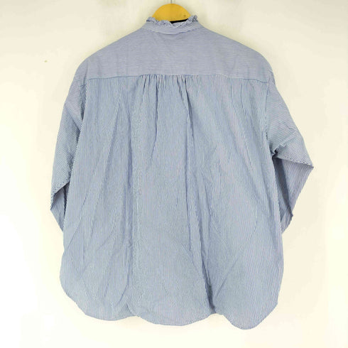 ユナイテッドアローズ UNITED ARROWS ストライプノーカラー L/S シャツ レディース 36