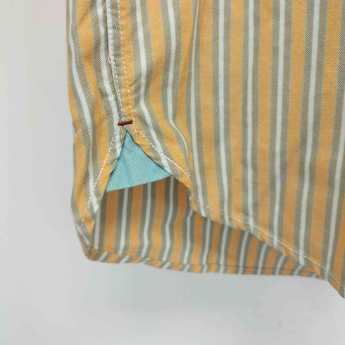 ポロ Polo ロゴ刺繍 ストライプボタンダウンシャツ メンズ L