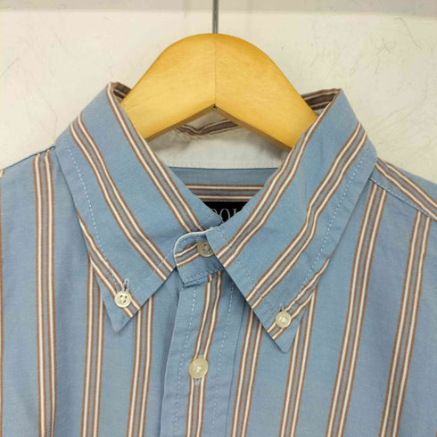 ポロ Polo ロゴ刺繍 ストライプボタンダウンシャツ メンズ L