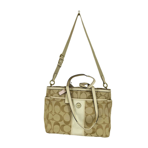 コーチ COACH シグネチャーロゴキャンバストートバッグ レディース