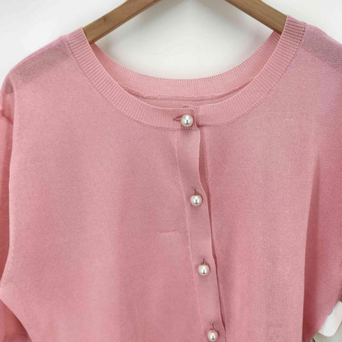 ノーリーズ NOLLEY’S 24SS シアークルーネックカーディガン レディース JPN:38