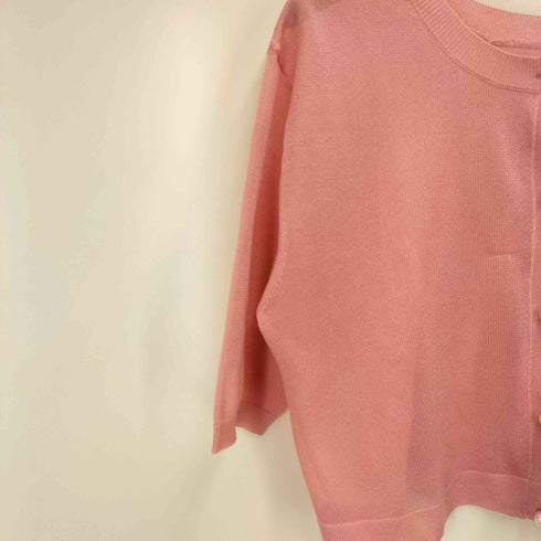 ノーリーズ NOLLEY’S 24SS シアークルーネックカーディガン レディース JPN:38