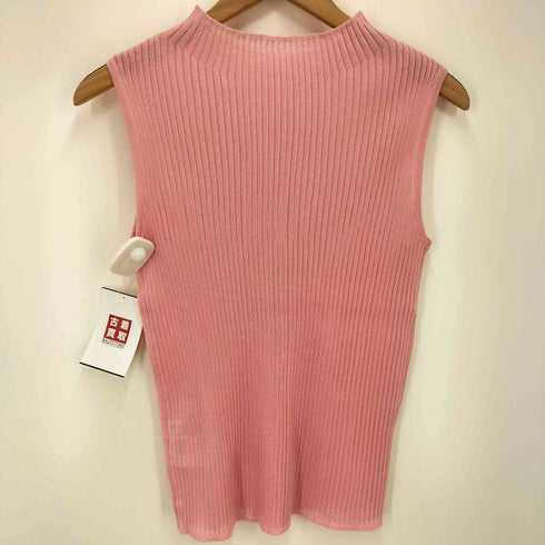ノーリーズ NOLLEY’S 24SS シアーリブノースリーブプルオーバーニット レディース JPN:38