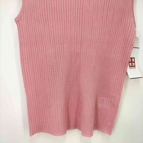 ノーリーズ NOLLEY’S 24SS シアーリブノースリーブプルオーバーニット レディース JPN:38