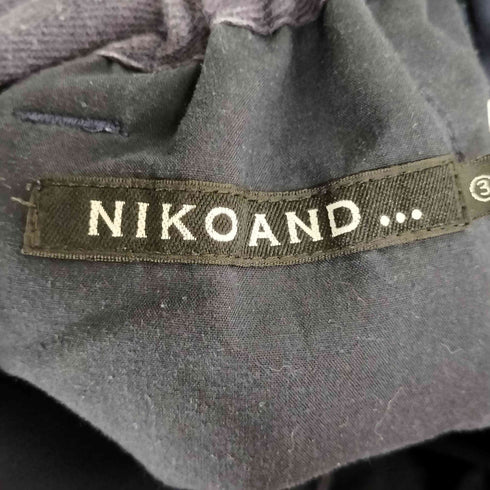 ニコアンド niko and... ボタンフライ ワイドカーゴパンツ メンズ JPN:M