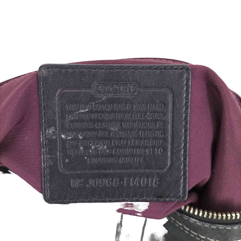 コーチ COACH シグネチャーロゴ ポケットデザインキャンバスショルダーバッグ レディース