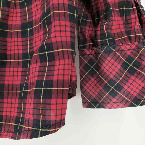 ディーゼル DIESEL ロゴパッチ スナップボタン チェック ウエスタンシャツ メンズ import:XS