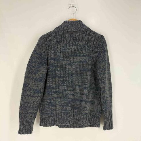 ディーゼル DIESEL レザーパッチ ウールアクリル ニットジャケット メンズ import:S