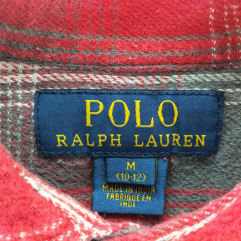ポロラルフローレン POLO RALPH LAUREN チェックフランネルシャツ レディース import:M